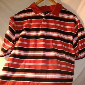 90s VTG BUGLE BOY CO Size XXL Striped COLORBLOCK B